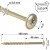 WKRĘTY CIESIELSKIE TALERZOWE DO DREWNA KLIMAS WKCP 5x100 ŁEB TORX 150 SZT