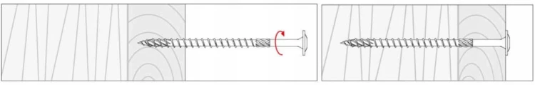 WKRĘTY CIESIELSKIE TALERZOWE DO DREWNA KLIMAS WKCP 5x100 ŁEB TORX 150 SZT