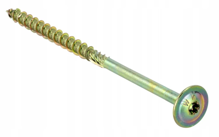 WKRĘTY CIESIELSKIE TALERZOWE DO DREWNA KLIMAS WKCP 6x140 ŁEB TORX 100 SZT