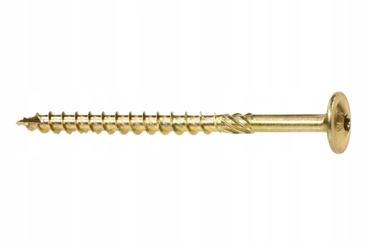 WKRĘTY CIESIELSKIE TALERZOWE DO DREWNA KLIMAS WKCP 6x140 ŁEB TORX 100 SZT