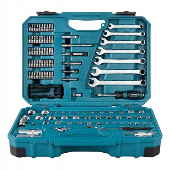 Makita Zestaw Narzędzi Ręcznych Nasadki Bity Klucze 120 szt. E-06616