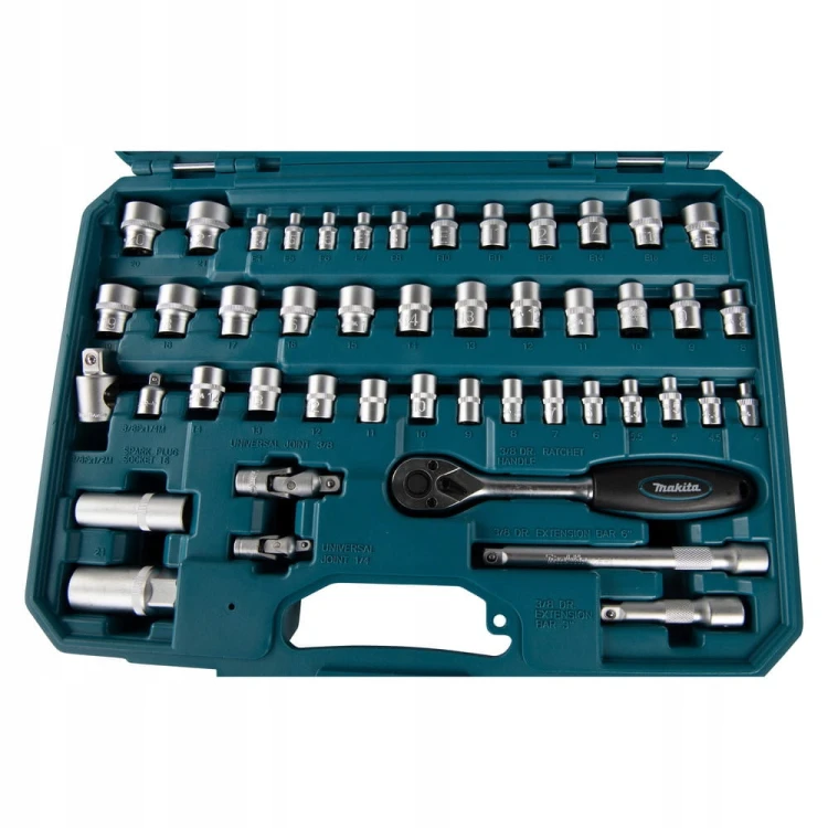 Makita Zestaw Narzędzi Ręcznych Nasadki Bity Klucze 120 szt. E-06616