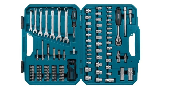 Makita Zestaw Narzędzi Ręcznych Nasadki Bity Klucze 120 szt. E-06616