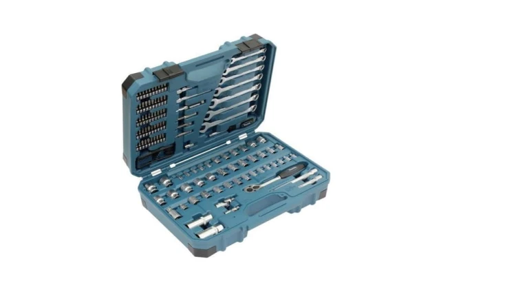 Makita Zestaw Narzędzi Ręcznych Nasadki Bity Klucze 120 szt. E-06616