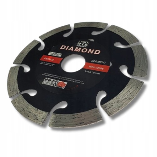 TARCZA DIAMENTOWA SEGMENT DO CIĘCIA BETONU KOSTKI 125x22 mm