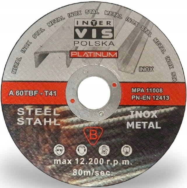 10 szt TARCZA TARCZE DO CIĘCIA METALU STALI 125x1 INOX MOCNE