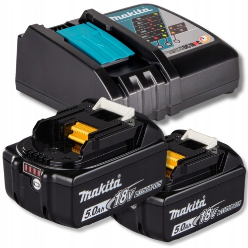 ZESTAW SZYBKA ŁADOWARKA DC18RC + 2 AKUMULATORY 5AH BL1850 18V LXT MAKITA PL