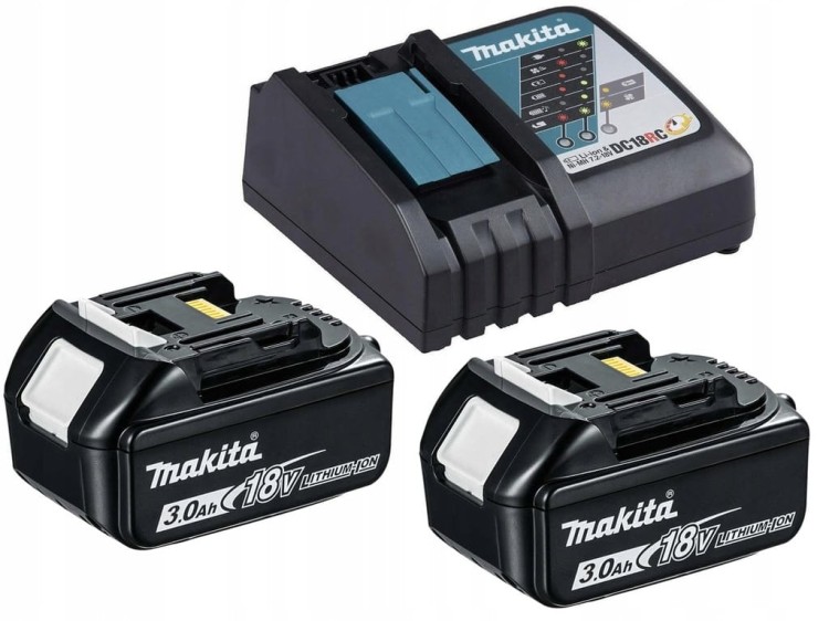 Szybka ładowarka DC18RC + 2 akumulatory BL1830B 3Ah LXT MAKITA ZESTAW