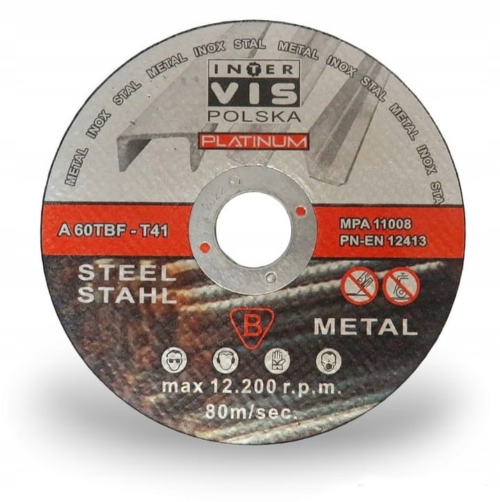 Tarcza tnąca do metalu Inter-Vis IVMIC12510 125x1.0 mm 25 SZTUK