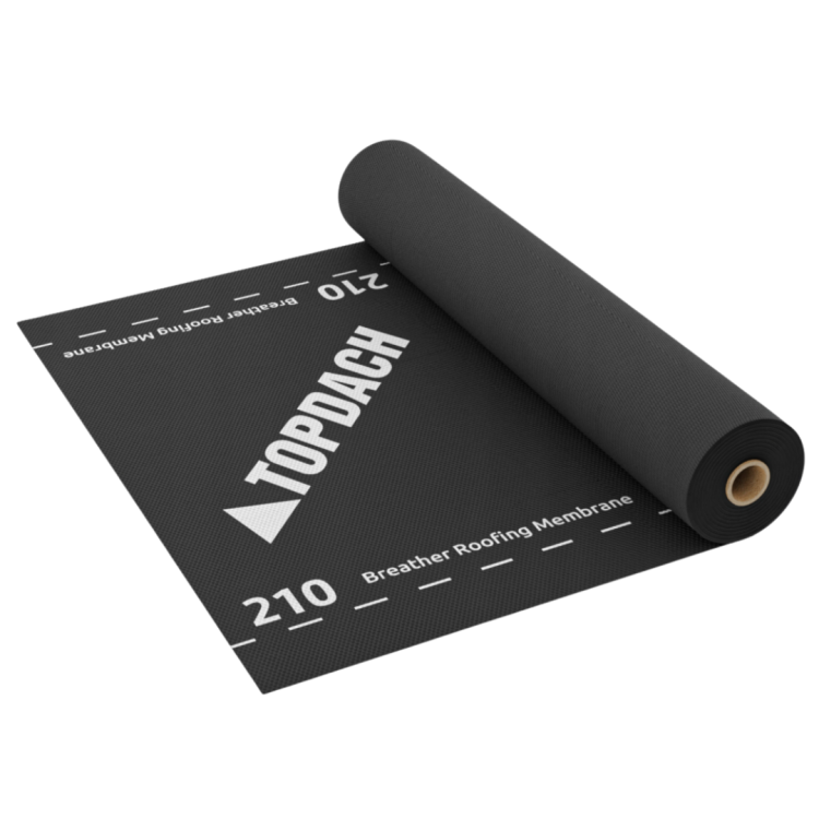 MEMBRANA DACHOWA PAROPRZEPUSZCZALNA 75M2 210G TOPDACH EUROVENT