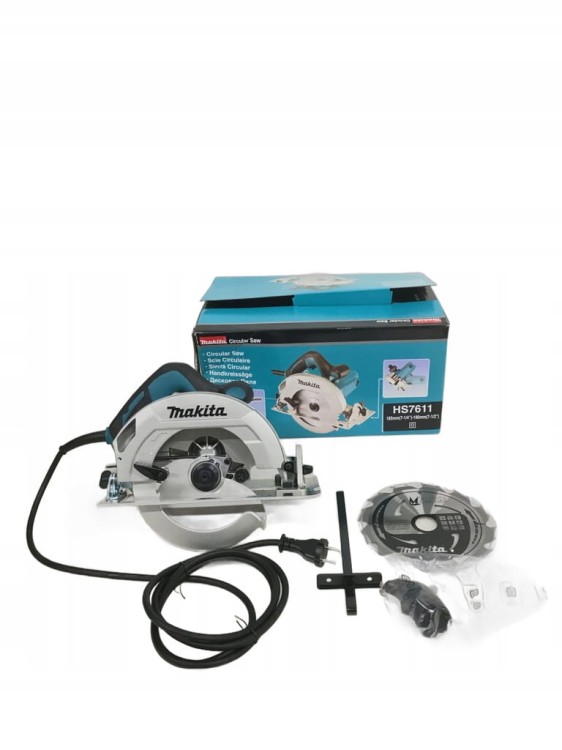 MAKITA PILARKA TARCZOWA RĘCZNA 1600W 185MM HS7611 MOCNA ORYGINAŁ PL