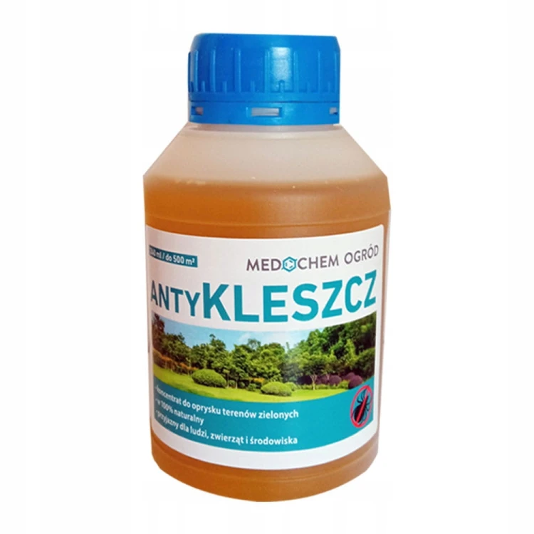 PREPARAT na KLESZCZE Oprysk BEZPIECZNY dla ludzi psa kota ANTYKLESZCZ 500m2