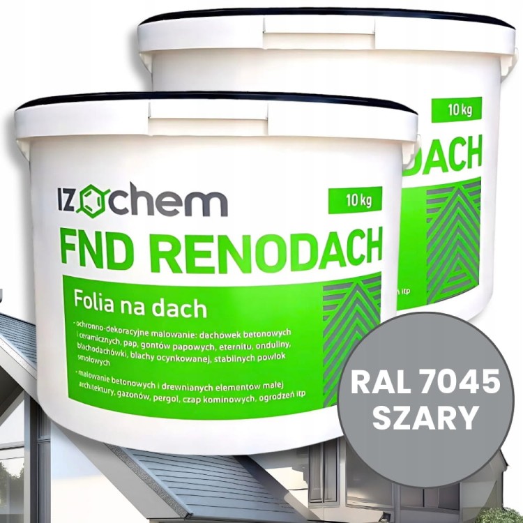 RENODACH IZOCHEM FOLIA RENOWACJA W PŁYNIE DACHOWA SZARY RAL 7045 20 KG