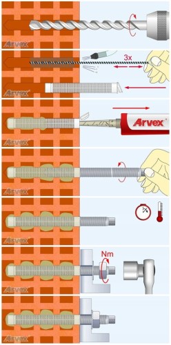 ARVEX Siatka do kotwy chemicznej SH 12/80 1szt.