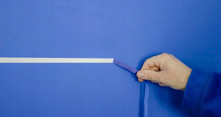 TAŚMA NIEBIESKA MALARSKA papierowa do odcinania BLUE DOLPHIN 10mm x 50m