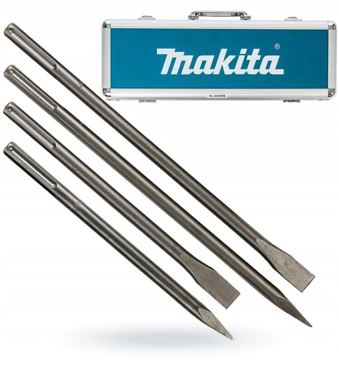 MAKITA Zestaw dłut i szpiców SDS-Max w walizce 4 szt. D-42466