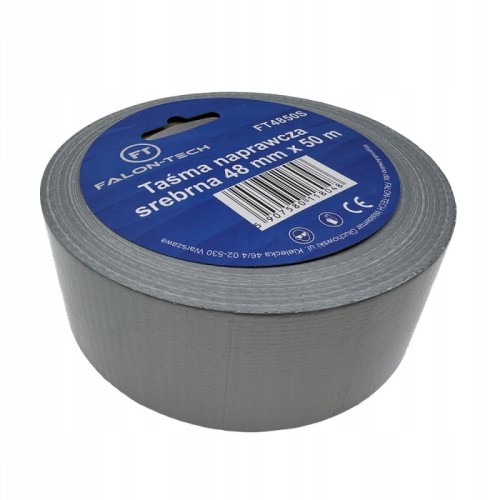 TAŚMA NAPRAWCZA SREBRNA ZBROJONA 48mm x 50m BARDZO MOCNA SILVER