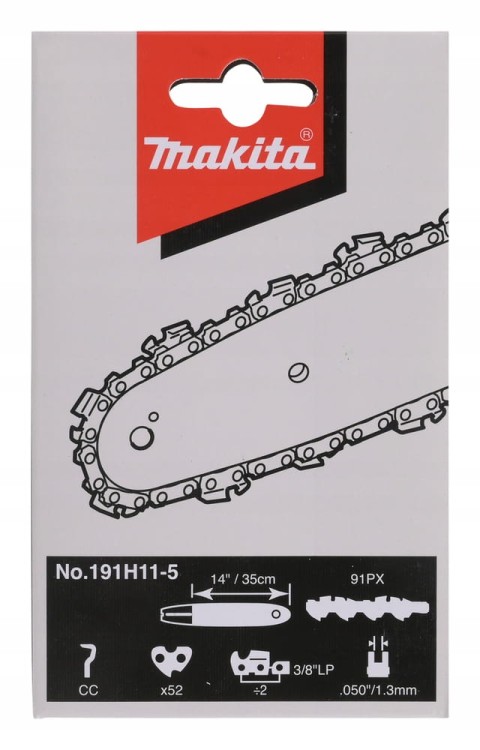 MAKITA Łańcuch tnący do pilarki łańcuch 35 cm 3/8" 1,3 mm 52 oczka 191H11-5