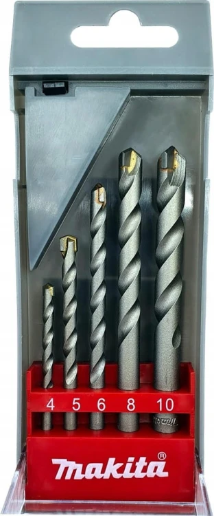 Makita zestaw wierteł WIDIOWYCH CYLINDRYCZNYCH do betonu 4-10mm D-05175