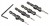 MAKITA Wiertła z pogłębiaczem stożkowym do drewna D-73455 4/2,8/3,2/3,6mm