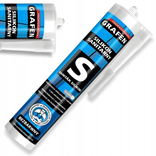 SILIKON SANITARNY GRAFEN 280ML BEZBARWNY AC WC USZCZELNIACZ GRZYBOODPORNY