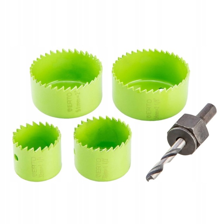 Otwornice zestaw 32-54mm 5 el. do drewna aluminium kompozytu 60H953 VERTO