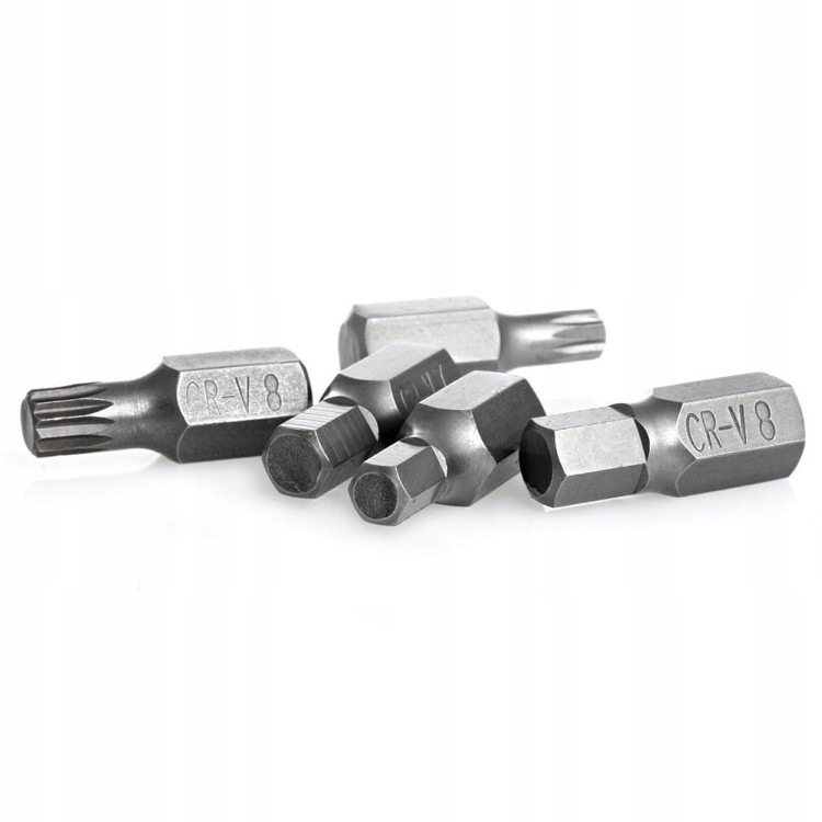 ZESTAW BITÓW KLUCZY IMBUS SPLINE TORX 40 el BITY WALIZKA+ADAPTERY 1/2, 3/8