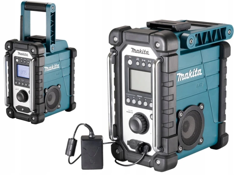 MAKITA Radio budowlane akumulatorowe 18V stereo głośnik + zasilacz DMR116