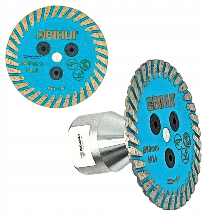 BIHUI TARCZA DIAMENTOWA GLAZURNICZA DO PODCINANIA PŁYTEK MARMURU 60MM M14