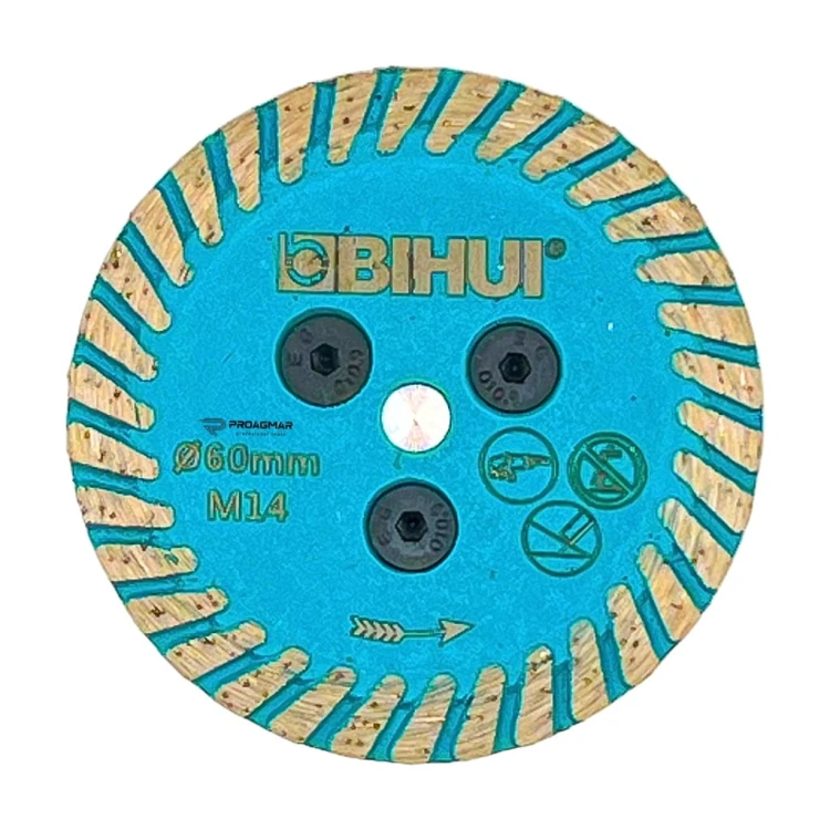 BIHUI TARCZA DIAMENTOWA GLAZURNICZA DO PODCINANIA PŁYTEK MARMURU 60MM M14