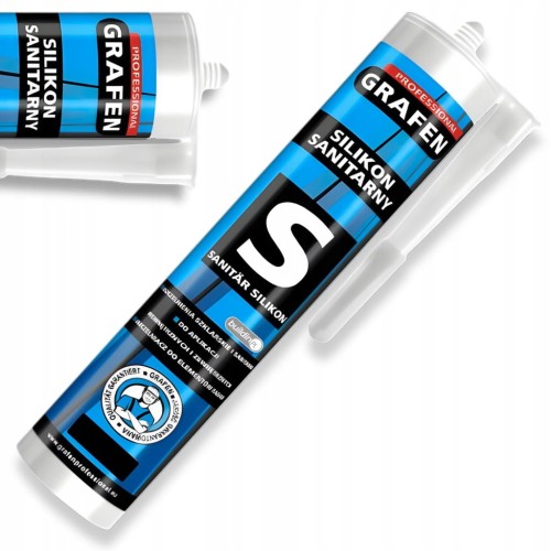 SILIKON SANITARNY GRAFEN 280ML CZARNY AC WC USZCZELNIACZ GRZYBOODPORNY