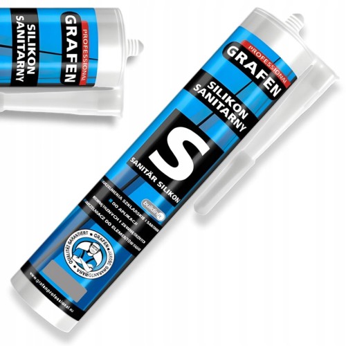 SILIKON SANITARNY GRAFEN 280ML SZARY AC WC USZCZELNIACZ GRZYBOODPORNY