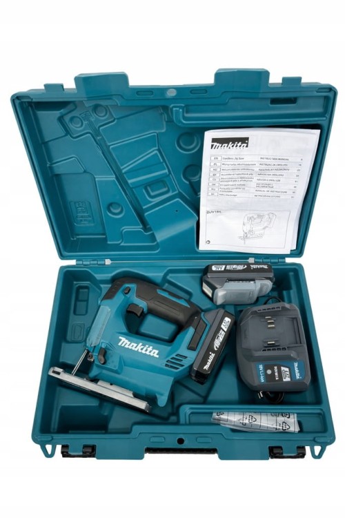 MAKITA DJV186WVE wyrzynarka akumulatorowa 2x2Ah ładowarka walizka