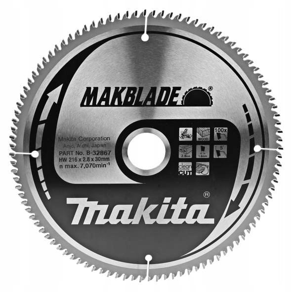 MAKITA Tarcza tnąca Makblade 216x30 100Z piła do drewna B-32867