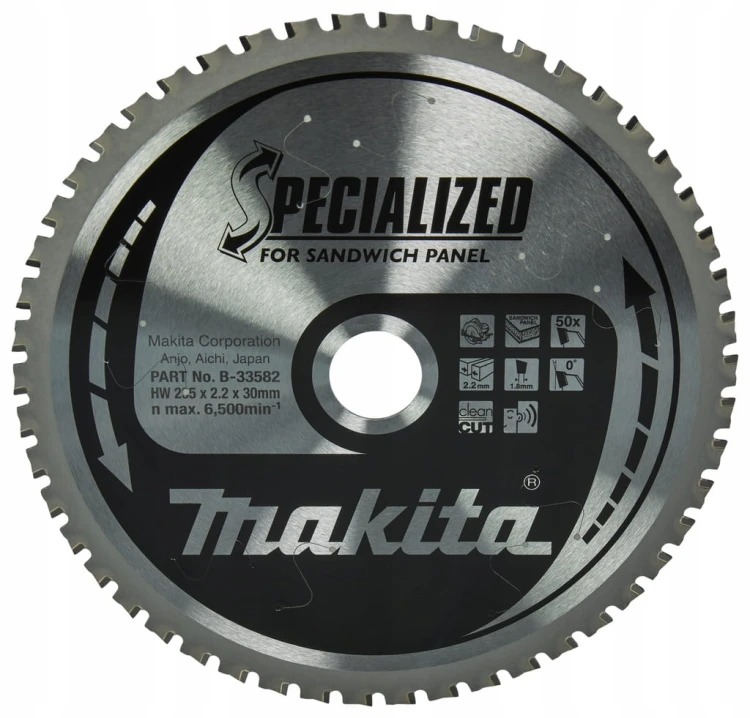 MAKITA Tarcza do paneli płyt warstwowych 235x30 mm 50Z Specialized B-33582