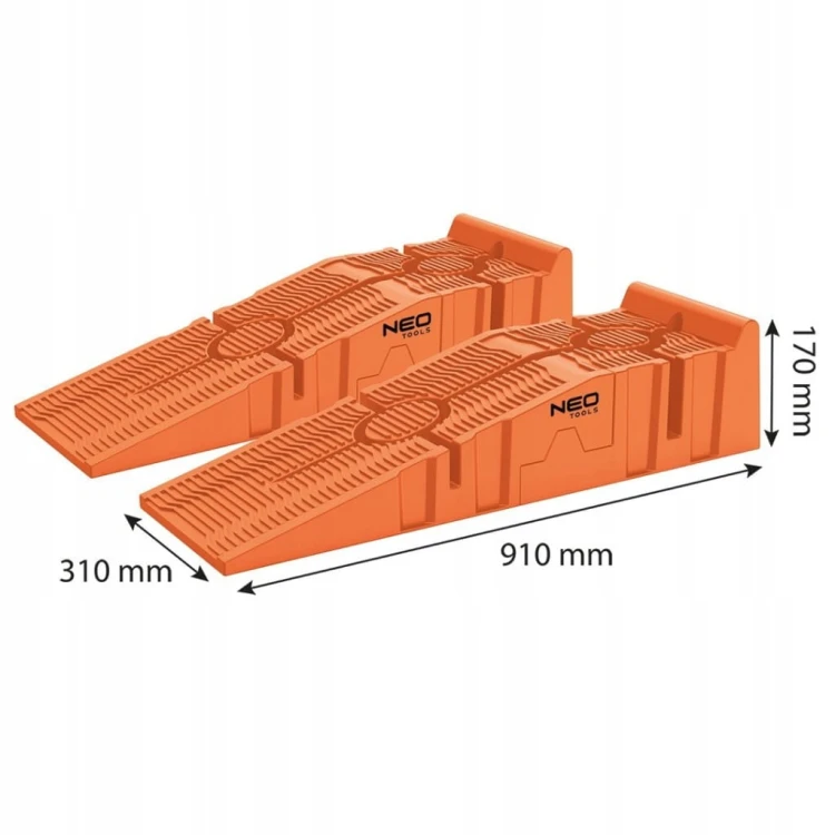 NAJAZDY SAMOCHODOWE RAMPY 2X NAJAZD PLATFORMY KOMPOZYTOWE, 3000KG
