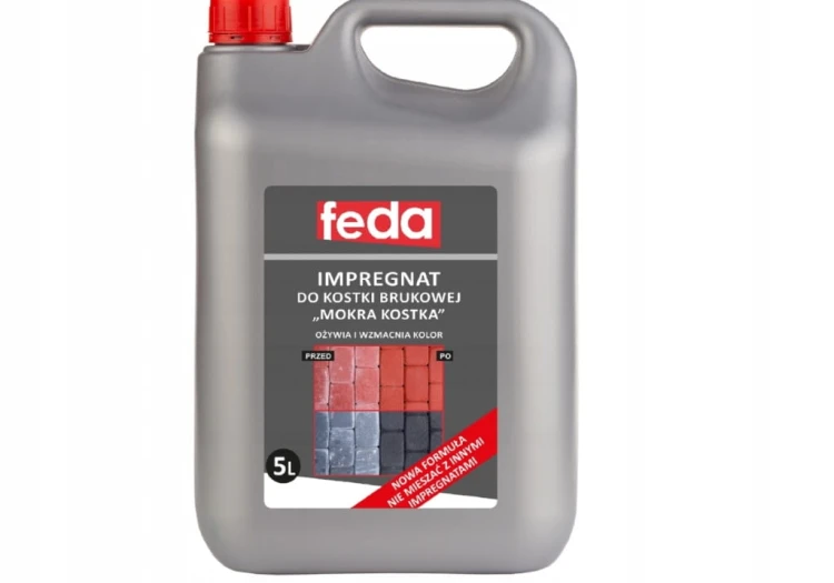 Impregnat do kostki brukowej Mokra kostka 5 l wodny hydrofobowy Feda