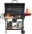 GRILL WĘGLOWY OGRODOWY BECZKA Z POKRYWĄ POPIELNIK TERMOMETR 71 X 35 CM