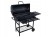 GRILL WĘGLOWY OGRODOWY BECZKA Z POKRYWĄ POPIELNIK TERMOMETR 71 X 35 CM