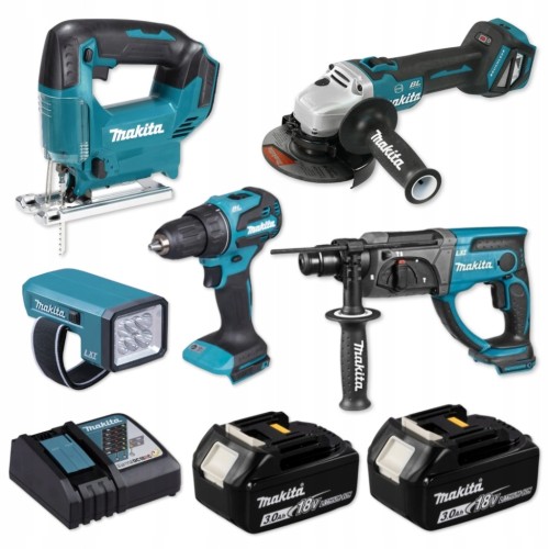 Makita DLX akumulatorowy zestaw narzędzi Combo 18V LXT 2X3AH