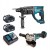 Makita wiertarka udarowa SDS + szlifierka 18V Akumulatorowa baterie 2x 5AH