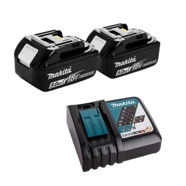 Makita wiertarka udarowa SDS + szlifierka 18V Akumulatorowa baterie 2x 5AH