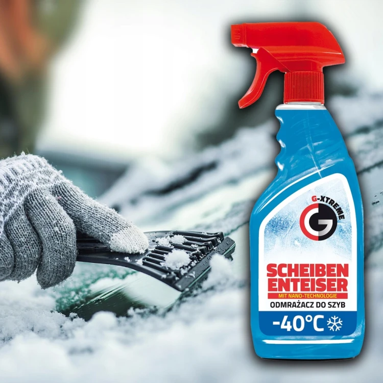 ODMRAŻACZ DO SZYB G-XTREME -40°C ZIMOWY PŁYN DO ODMRAŻANIA NIEMIECKI 500 ml