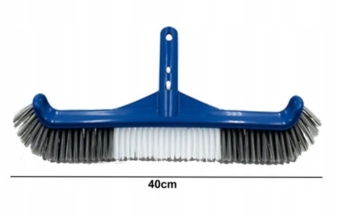 SZCZOTKA BASENOWA DO CZYSZCZENIA DNA ŚCIAN NIECKI BASENU OCZEK WODNYCH 40CM