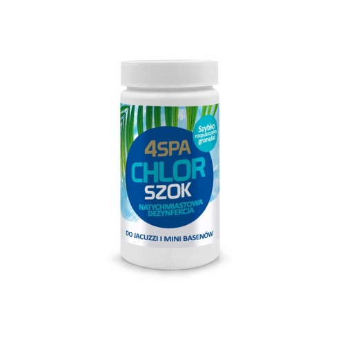 4SPA CHLOR SZOK DO JACUZZI BASENU SPA GAMIX GRANULAT 1KG CHEMIA BASENOWA