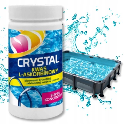 KWAS L-ASKORBINOWY CHEMIA DO BASENU GAMIX CRYSTAL 1KG ANTY BRUNATNA WODA