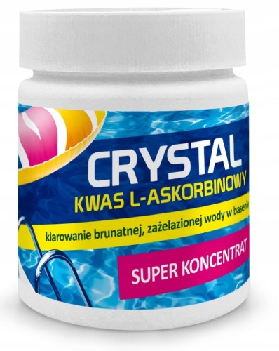 KWAS L-ASKORBINOWY CHEMIA DO BASENU GAMIX CRYSTAL 250G ANTY BRUNATNA WODA