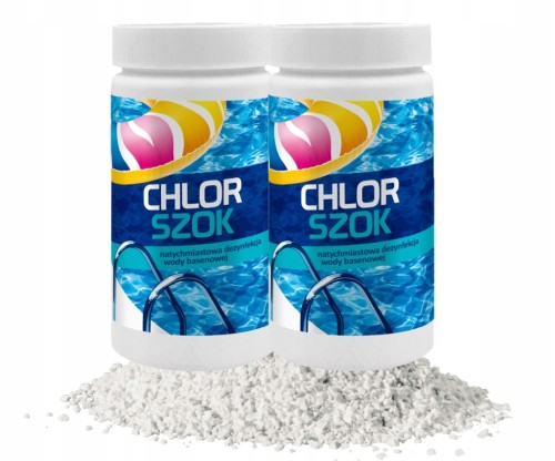 CHLOR SZOK DO BASENU JACUZZI BASEN GAMIX GRANULAT 2x1KG CHEMIA BASENOWA