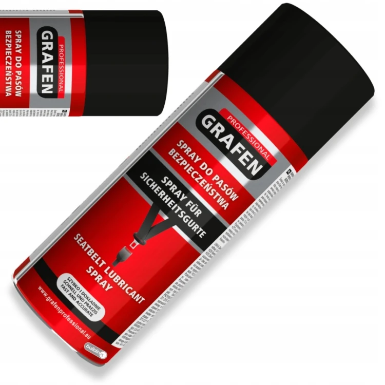 GRAFEN SPRAY DO REGENERACJI PASÓW BEZPIECZEŃSTWA ZACINAJĄCYCH BLOKUJĄ 400ML