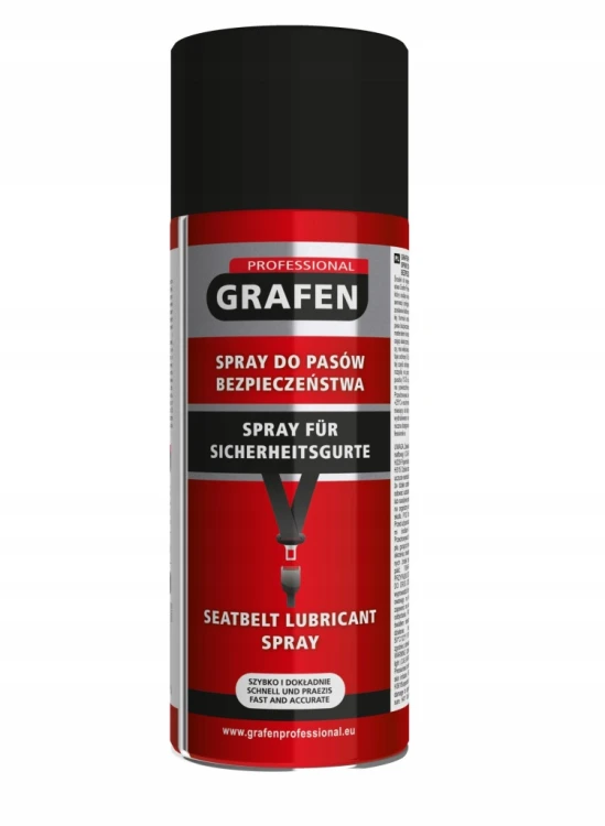 GRAFEN SPRAY DO REGENERACJI PASÓW BEZPIECZEŃSTWA ZACINAJĄCYCH BLOKUJĄ 400ML